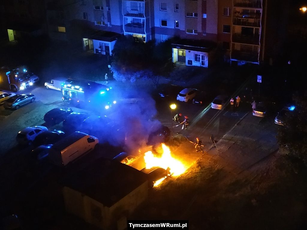 Pożar auta przy ul. Krakowskiej